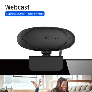 1080P HD Computer Camera Video Conference Camera Webcam 2 Mega Auto TDW - Afbeelding 1 van 12