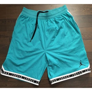 Jordan Air Basketball Gym Turquoise Men's Shorts AQ2376-100 Size L EXCELLENT CO - Picture 1 of 16