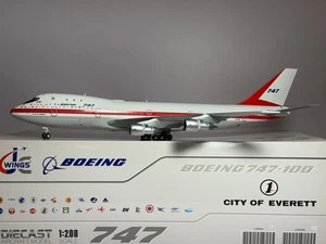 JC Wings 1:200 House Livery Boeing 747-100 N7470 City of Everett LH2432 - Picture 1 of 2