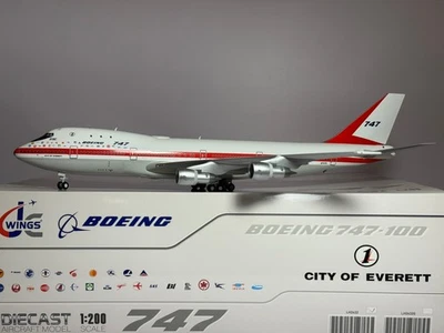 JC Wings 1:200 House Livery Boeing 747-100 N7470 City of Everett LH2432 - Imagem 1 de 2