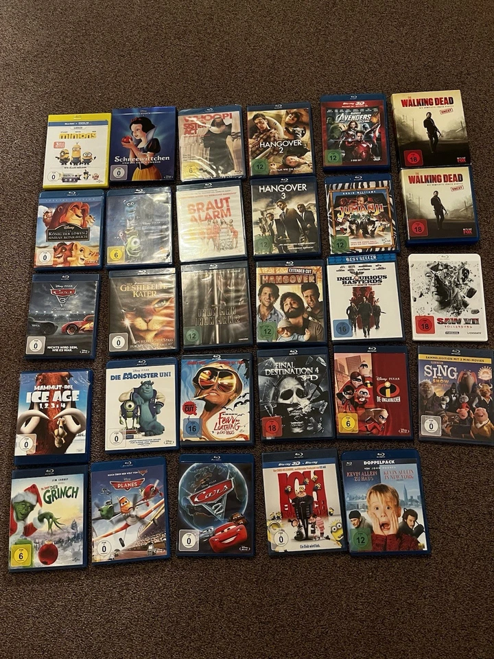 Bluray Sammlung 28 Stück Teilweise NEU Einige FSK 18 Filme Und Viele Kinder 🎦🍿 - Bild 1 von 4