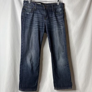 KUT From The Kloth 6 Capri Denim Jeans Womens 32x24 Catherine Boyfriend Blue - Picture 1 of 9
