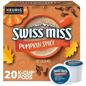 SWISS MISS PUMPKIN SPICE CACAO CALIENTE KEURIG K-CUPS 20CT - Imagen 1 de 1