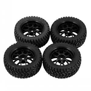 4Pcs 75mm Wheel Tires 12mm Hex For HSP Wltoys 144001 1:14 1:16 1:18 RC Buggy Car - Picture 1 of 11