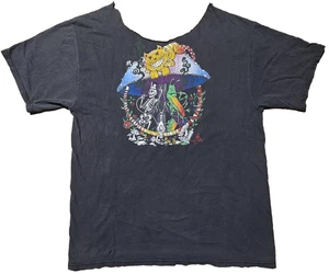 RARA camicia vintage wizard wear 1993 Alice Wonderland fungo doppio lato DISTRESSATA - Foto 1 di 19