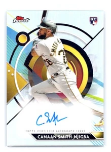 2023 Topps Finest #FA-CSM Canaan Smith-Njigba Finest Auto Rookie Refractor - - Picture 1 of 2