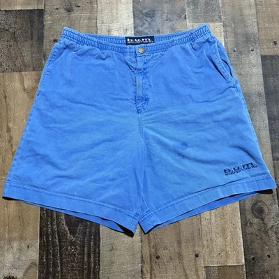Vintage B.U.M Equipment Cotton Shorts Surfwear Colorblock Men’s Size Medium 90’s - Image 1 of 4