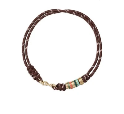 ROXANNE ASSOULIN Collar Cordón Marrón Feliz Talla Super Sin Dije Foto 1 de 4