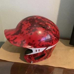 Under Armour UABH2‑100 6 1/2"-7 1/2" Youth Baseball Batting Helmet Red Digi Camo - Picture 1 of 9