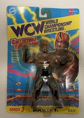 Figura de lucha libre Booker T WCW 1994 coleccionable serie 3 OSFTM sellada Foto 1 de 4