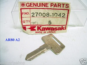 Kawasaki AR80 KEF300 KSV700 KVF360 KXF250 KLF250 KLF220 Blank Key NOS 27008-1042 - Picture 1 of 1