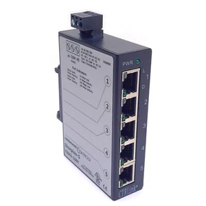 Contemporary Controls EISK5-100T Ethernet Switch, 5xRJ45, 24VAC/DC, 100Mbps, DIN - Picture 1 of 7