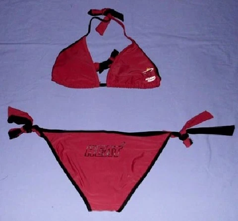 Miami Heat String Bikini Small SwimSuit Ladies Red Heat Hot Sexy NBA Cover