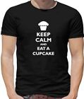 Keep Calm And Eat A Cupcake Mens T-Shirt - Cake - Food - Bake - Baker - Baking