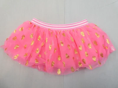 Falda Baby Starters Bebé Niñas Rosa Tul Dorado Brillo Estampado Piña 12M Foto 1 de 4