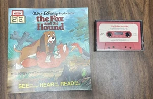 VTG Walt Disney Storytellers The Fox and the Hound Book and Tape Retro USA Made - Picture 1 of 3