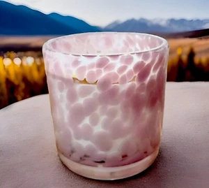 Diane Von Furstenburg Pink Palo Santo Candle - Italian Murano Style Glass - Picture 1 of 2