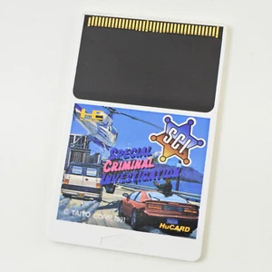 PC Engine Hu S.C.I. Special Criminal Investigation Card Only 2410 pe - Picture 1 of 3