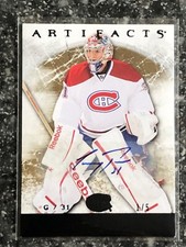 2012-13 UPPER DECK ARTIFACTS BLACK AUTOGRAPH CAREY PRICE AUTO 1/5 