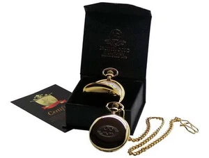 BATMAN Dark Knight Personalised 24k Gold Clad POCKET WATCH Gift Box Certificate - Picture 1 of 4