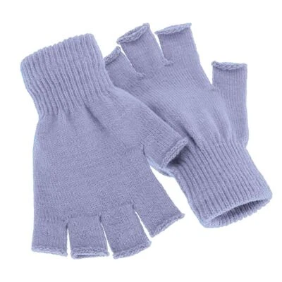 Thermal Knitted Fingerless Gloves Warm Winter Half Finger Gloves for Men Womens - Image 1 of 4