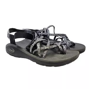 Chaco 8 Z/Cloud Strappy Adjustable Gray Sport Sandal Gorpcore Waterproof Hiking - Picture 1 of 5