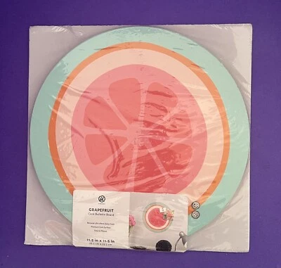 New U Brands 12" Round Pink Grapefruit Bulletin Board w/Pins SALE! - Image 1 of 3