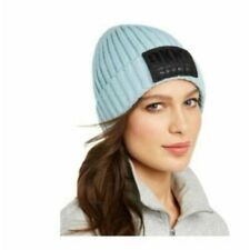DKNY Women's Beanies Fleece-Lined Knit Beanie Winter Hat Blue One Size