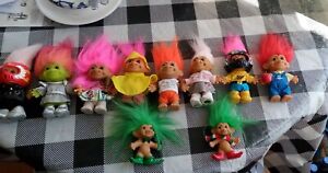 Lot Of Ten Russ Trolls Some HTF Two 3' Motor Cross Free Troll With Purchase Used