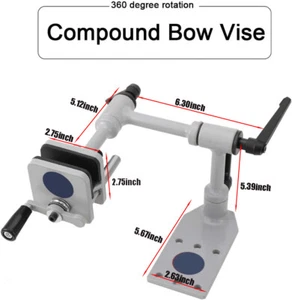 Archery 360°Compound Bow Vise Adjustable Bow Level Universal Tool Professional - Picture 1 of 16