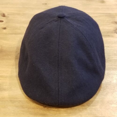 New Era Flat Cap Size L Blue Wool Blend Ivy Driving Newsboy | eBay