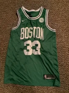 Vin Larry Bird Boston Celtics Basketball Jersey Sz 50 Nike Swingman Green Legend - Picture 1 of 5