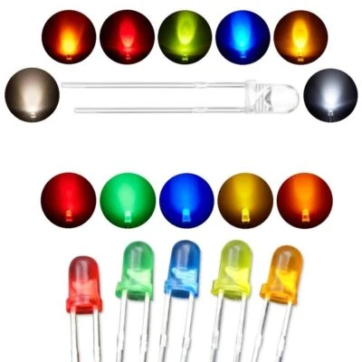 Blink LEDs 3mm Blinker LED Blinklicht langsam bis schnell blinkend 1-3Hz Auswahl