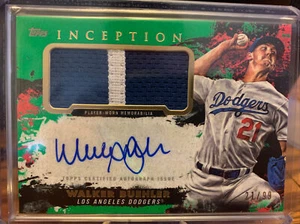 Inception Walker Buehler 2021 parche automático 3 colores verde #/99 APC-WB - Imagen 1 de 1