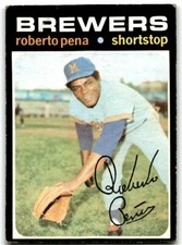 1971 Topps Roberto Pena Milwaukee Brewers #334