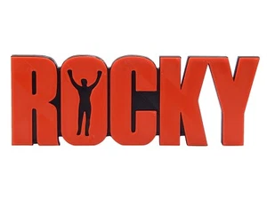 Ventilador de exhibición de letreros con logotipo de película Rocky regalo - Estante de escritorio de pared 3D arte 8"x2 7/8" x 3/8" - Imagen 1 de 5