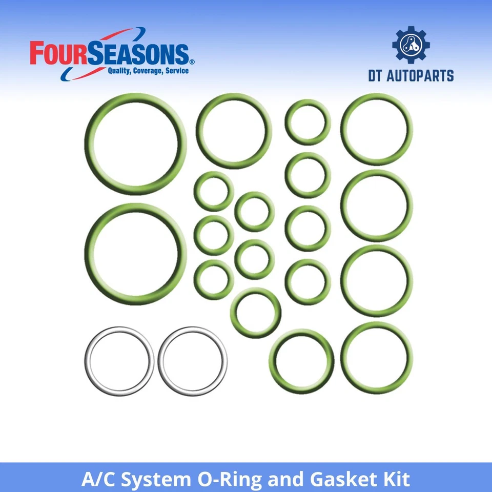 Para 1974-1983 Mercedes-Benz 240D sistema de ar condicionado O-ring e kit de junta 4 estações 1975 - Imagem 1 de 4