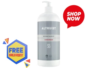 Altruist Sunscreen SPF50 1 Litre bottle UVA UVB non-sticky hypoallergenic - Picture 1 of 7