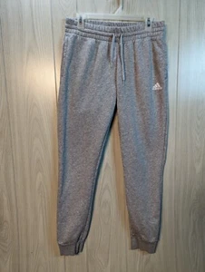 Adidas Joggers Youth Medium M Light Gray & White Running Workout Comfort Boys - Picture 1 of 9
