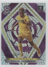 2020-21 Panini Chronicles Spectra La Liga Purple Mojo Prizm Samuel Chukwueze #6