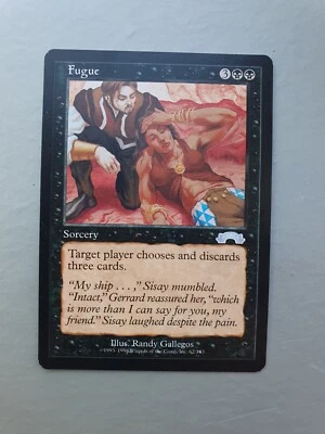 Fugue , MTG Exodus (1998), Uncommon Black Sorcery NM - Image 1 of 2