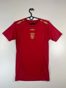 England National Team Umbro Away Jersey Red 2006-2008 Size S - Picture 1 of 3