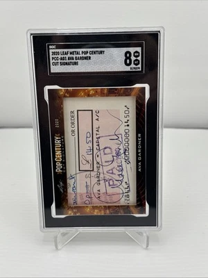 2020 Leaf Metal Pop Century Ava Gardner Cut Signature SGC 8 Auto Rare - Image 1 of 2