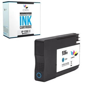 Compatible CMYi 936e Cyan Ink Cartridge for HP OfficeJet Pro 9135e 9125e 9135e - Picture 1 of 7