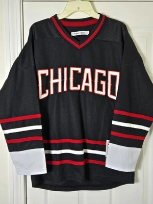 Camiseta deportiva de hockey Clark Griswold Chicago vacaciones de Navidad 1989 Headgear Classics M Foto 1 de 4