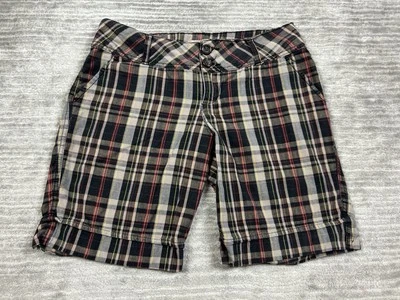 No Boundaries NOBO 短裤青少年 11 多色格子斜纹布 100% 棉 — 第 1/4 张图片