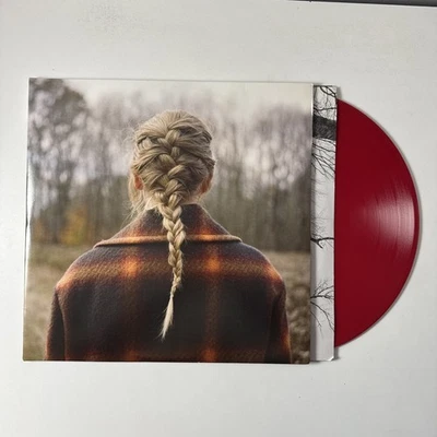 Taylor Swift Evermore Target Exclusive Red Vinyl Record Double LP - EX - Image 1 of 4