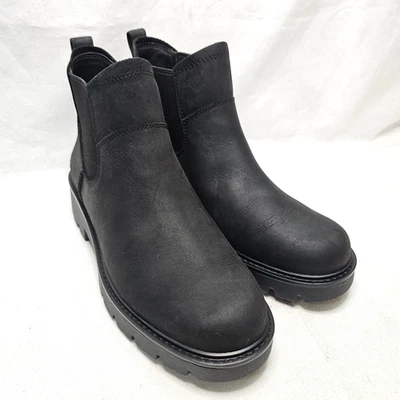 UGG Loxley Chelsea Waterproof Boots Black Nubuck 1138119 Pull On Womens Size 8.5 - Image 1 of 4