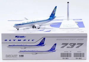 1:200 JC Wings Olympic Airways Boeing B737-400 SX-BKA Diecast Aircraft Jet Model - Picture 1 of 15