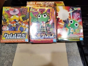 Menge 3 Bandai Samurai Keroro Plastik Modellbausätze - 2 versiegelt - Bild 1 von 5